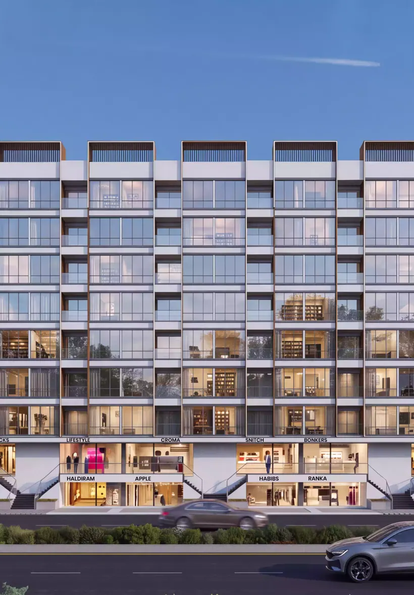 Uptown Plaza, Ambegaon Pathar - Front elevation day